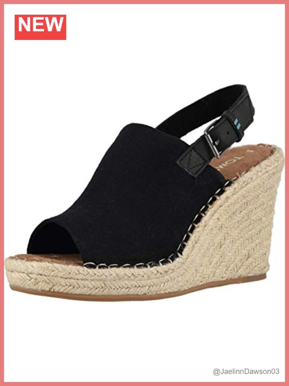 Espadrille Wedge Sandal Slingback Open Toe Jute Platform Woven